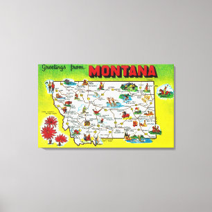 Toile Feuille de route de l'État, salutations de