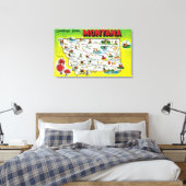 Toile Feuille de route de l'État, salutations de (Insitu(Chambre))