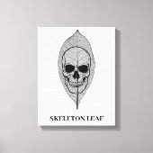 Toile Feuille de squelette (Recto)