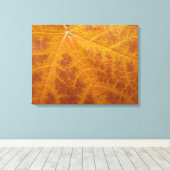 Toile Feuille d'érable jaune Automne Abstraite Nature (Insitu (Plancher de Bois))