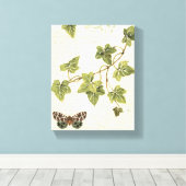 Toile Feuille et papillon (Insitu (Plancher de Bois))