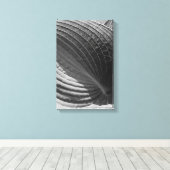 Toile Feuille Hosta noir et blanc (Insitu (Plancher de Bois))