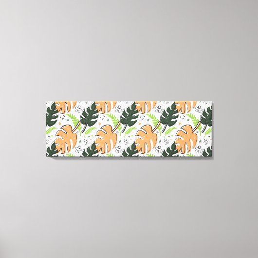 Toile feuille tropical (Recto)