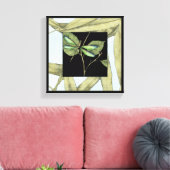 Toile Feuilles à l'instigation de la libellule par Jenni (Insitu(Salon))