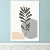 Toile Feuilles abstraits modernes (Insitu (Plancher de Bois))