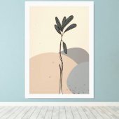 Toile Feuilles abstraits modernes (Insitu (Plancher de Bois))