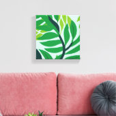 Toile Feuilles botaniques vertes (Insitu(Salon))