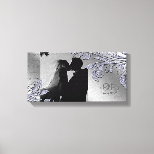 Toile Feuilles d'argent de l'anniversaire de l'impressio (Recto)