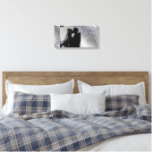 Toile Feuilles d'argent de l'anniversaire de l'impressio (Insitu(Chambre))