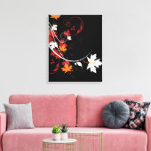Toile Feuilles d'automne Abstraites (Insitu(Salon))