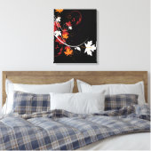 Toile Feuilles d'automne Abstraites (Insitu(Chambre))