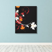 Toile Feuilles d'automne Abstraites (Insitu (Plancher de Bois))