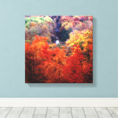 Toile Feuilles d'automne changeant de couleur (Insitu (Plancher de Bois))