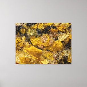 Toile Feuilles d'automne dans l'eau