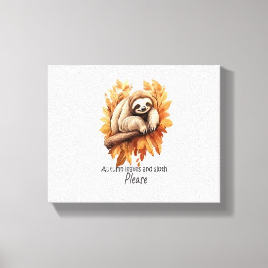 Toile Feuilles d'automne et fentes S'il vous plaît (Recto)