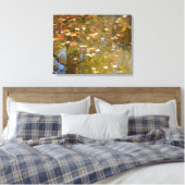 Toile Feuilles d'automne et réflexion sur le cours d'eau (Insitu(Chambre))