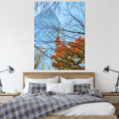 Toile Feuilles d'automne et Skyline (Insitu(Chambre))