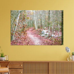 Toile Feuilles d'automne roses sentier Goat Rock Arkansa
