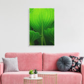 Toile Feuilles de Hosta Vertes (Insitu(Salon))