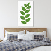 Toile Feuilles de laurier vert modernes (Insitu(Chambre))
