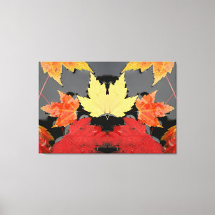 Toile Feuilles de l'érable d'automne