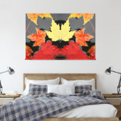 Toile Feuilles de l'érable d'automne (Insitu(Chambre))