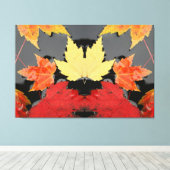 Toile Feuilles de l'érable d'automne (Insitu (Plancher de Bois))