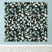 Toile Feuilles de l'Eucalyptus : Motif de fleurs blanche (Insitu (Plancher de Bois))