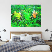 Toile Feuilles de palmier vibrantes (Insitu(Chambre))