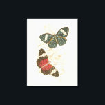 Toile Feuilles de Sepia avec papillons colorés<br><div class="desc">Les ailes de ces papillons colorés se démarquent merveilleusement par rapport aux tons sépia des feuilles dessinés à la main dans cette pièce. La beauté captivante de cette impression serait extraordinaire dans votre maison. Achète-en un exemplaire aujourd'hui !</div>