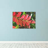 Toile Feuilles De Sumac À L'Automne (Insitu (Plancher de Bois))