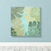 Toile Feuilles dénaturés tropicaux (Insitu (Plancher de Bois))