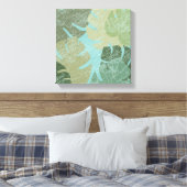 Toile Feuilles dénaturés tropicaux (Insitu(Chambre))