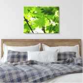 Toile Feuilles d'érable avec Raindrops (Insitu(Chambre))