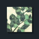 Toile Feuilles et succursales sur Arrière - plan de crèm<br><div class="desc">Des feuilles verts et des branches se reposent sur un arrière - plan crème dans cette impression de Jennifer Goldberger. Au fur et à mesure que la saison change, les couleurs de ces feuilles restent les mêmes, apportant un peu de consistance dans votre vie.</div>