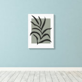Toile Feuilles minimalistes (Insitu (Plancher de Bois))