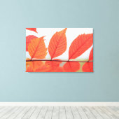 Toile Feuilles oranges d'automne (Insitu (Plancher de Bois))
