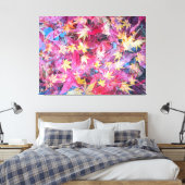 Toile Feuilles rouges (Insitu(Chambre))