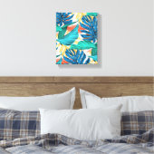 Toile Feuilles Tropicales Exotiques (Insitu(Chambre))