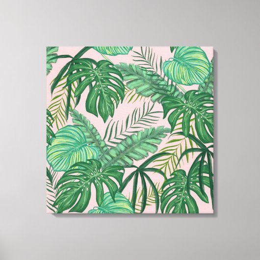 Toile Feuilles tropicaux (Recto)