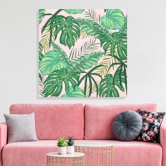 Toile Feuilles tropicaux (Insitu(Salon))