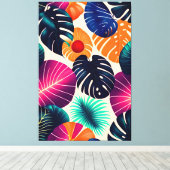 Toile Feuilles tropicaux (Insitu (Plancher de Bois))