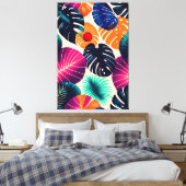 Toile Feuilles tropicaux (Insitu(Chambre))