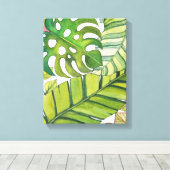 Toile Feuilles Tropicaux En Aquarelle (Insitu (Plancher de Bois))