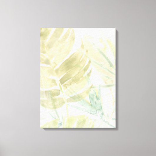 Toile Feuilles tropicaux muets (Recto)