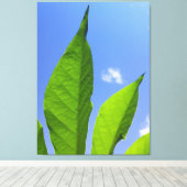Toile Feuilles Vertes Touchant le Ciel (Insitu (Plancher de Bois))