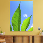 Toile Feuilles Vertes Touchant le Ciel (Insitu(Salon))