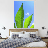 Toile Feuilles Vertes Touchant le Ciel (Insitu(Chambre))