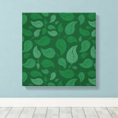 Toile Feuilles verts (Insitu (Plancher de Bois))