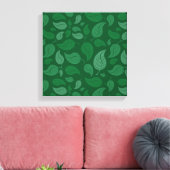 Toile Feuilles verts (Insitu(Salon))